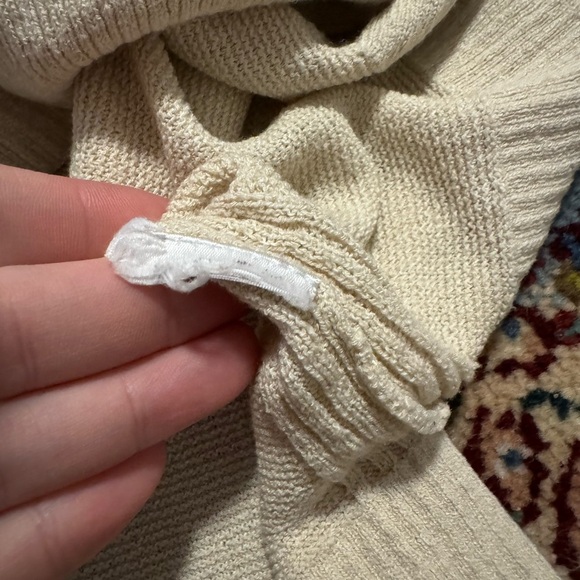 Free People Andi Woven Criss Cross Long Sleeve Tunic Small Tan Linen Blend - Picture 10 of 10